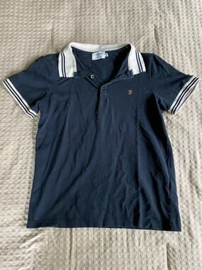 Farah 100% Organic Cotton Navy Shirt